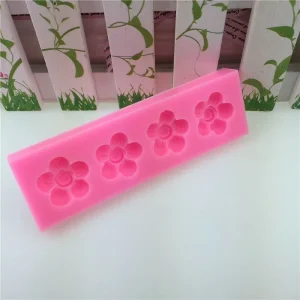 Czech Beads Exclusive Moule 4 Spirale De Fleurs, De 3D En Silicone De Chocolat Savon Gâteau, Fondant Gâteau, L’Argile De Résine, 9