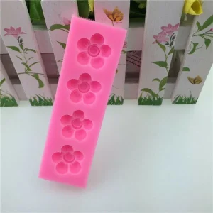 Czech Beads Exclusive Moule 4 Spirale De Fleurs, De 3D En Silicone De Chocolat Savon Gâteau, Fondant Gâteau, L’Argile De Résine, 11
