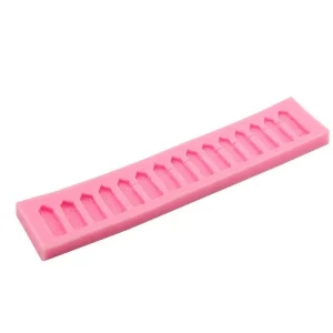 Czech Beads Exclusive Moule Clôture En Bois De Décoration De Jardin, 3D En Silicone De Chocolat Savon Gâteau, Fondant Gâteau, L’ 13