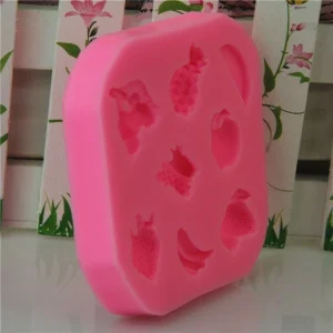 Czech Beads Exclusive Moule Mélanger Les Fruits Poupée De La Nourriture, De La 3D En Silicone De Chocolat Savon Gâteau, Fondant 11