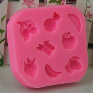 Czech Beads Exclusive Moule Mélanger Les Fruits Poupée De La Nourriture, De La 3D En Silicone De Chocolat Savon Gâteau, Fondant 13