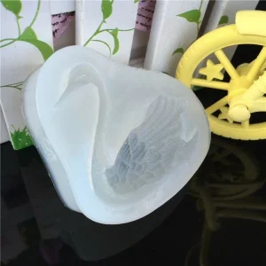 Czech Beads Exclusive Moule Cygne Oiseau De Mariage, 3D En Silicone De Chocolat Savon Gâteau, Fondant Gâteau, L’Argile De Résine 9