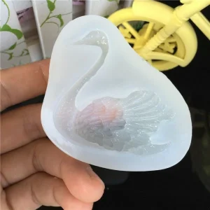 Czech Beads Exclusive Moule Cygne Oiseau De Mariage, 3D En Silicone De Chocolat Savon Gâteau, Fondant Gâteau, L’Argile De Résine 11