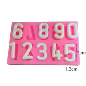 Czech Beads Exclusive Moule Dessin Animé Nombres De L’Alphabet Anniversaire, 3D En Silicone De Chocolat Savon Gâteau, Fondant Gâ 13