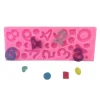 Czech Beads Exclusive Moule Mix Star Cœur Des Numéros D’Anniversaire, 3D En Silicone De Chocolat Savon Gâteau, Fondant Gâteau, L 19