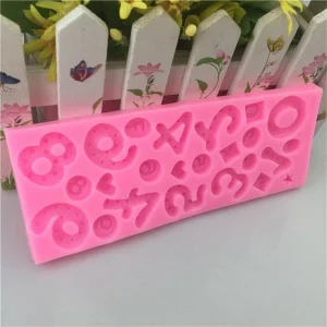 Czech Beads Exclusive Moule Mix Star Cœur Des Numéros D’Anniversaire, 3D En Silicone De Chocolat Savon Gâteau, Fondant Gâteau, L 9