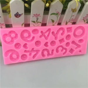 Czech Beads Exclusive Moule Mix Star Cœur Des Numéros D’Anniversaire, 3D En Silicone De Chocolat Savon Gâteau, Fondant Gâteau, L 13