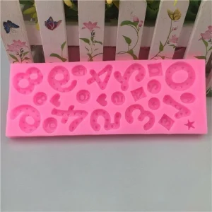 Czech Beads Exclusive Moule Mix Star Cœur Des Numéros D’Anniversaire, 3D En Silicone De Chocolat Savon Gâteau, Fondant Gâteau, L 15