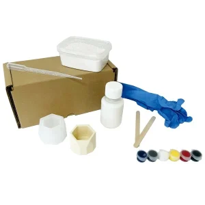 Plâtre De Moulage Kit Jesmonite – Pot Hexagonal – AC100 Micro – 1 Pce 10