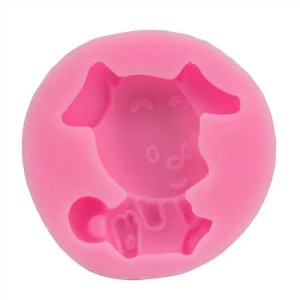 Czech Beads Exclusive Moule Mignon Chiot De Chien D’Animal De Compagnie, 3D En Silicone De Chocolat Savon Gâteau, Fondant Gâteau 15