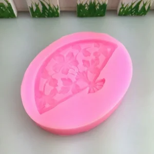 Czech Beads Exclusive Moule Fleur De Mode De Princesse Fan, 3D En Silicone De Chocolat Savon Gâteau, Fondant Gâteau, L’Argile De 11