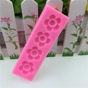 Czech Beads Exclusive Moule 4 Fleurs De La Prune, De La 3D En Silicone De Chocolat Savon Gâteau, Fondant Gâteau, L’Argile De Rés 9