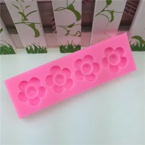 Czech Beads Exclusive Moule 4 Fleurs De La Prune, De La 3D En Silicone De Chocolat Savon Gâteau, Fondant Gâteau, L’Argile De Rés 11