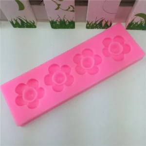 Czech Beads Exclusive Moule 4 Fleurs De La Prune, De La 3D En Silicone De Chocolat Savon Gâteau, Fondant Gâteau, L’Argile De Rés 15