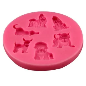 Czech Beads Exclusive Moule Mélange De Chien De Race Yorkshire, 3D En Silicone De Chocolat Savon Gâteau, Fondant Gâteau, L’Argil 13