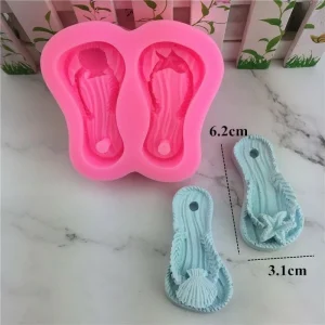 Czech Beads Exclusive Moule Pantoufle Plage De La Chaussure, De La 3D En Silicone De Chocolat Savon Gâteau, Fondant Gâteau, L’Ar 11