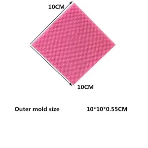Czech Beads Exclusive Moule Tissu Tricoté Motif De La Texture, De La 3D En Silicone De Chocolat Savon Gâteau, Fondant Gâteau, L’ 15
