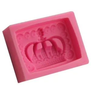 Czech Beads Exclusive Moule Couronne Royale De La Reine Rectangle, 3D En Silicone De Chocolat Savon Gâteau, Fondant Gâteau, L’Ar 10