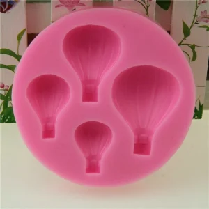 Czech Beads Exclusive Moule La Taille De Mélange Rayé De Ballon à Air, 3D En Silicone De Chocolat Savon Gâteau, Fondant Gâteau, 15