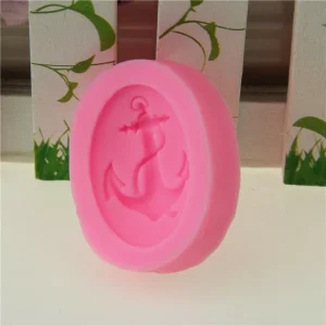 Czech Beads Exclusive Moule Ancre Camée Ovale Cabochon De Marine De La Mer, De La 3D En Silicone De Chocolat Savon Gâteau, Fonda 13
