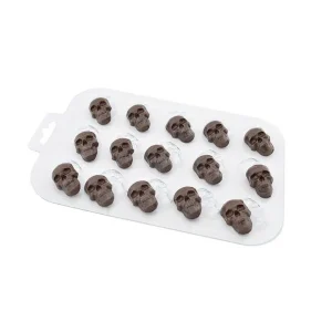 Czech Beads Exclusive Moule 1pc Gothique Halloween Effrayant Crânes En Plastique De Savon La Fabrication Du Chocolat De Gypse Mo 6