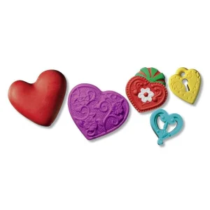 Czech Beads Exclusive Moule FIMO De Silicone De Moulage Par Extrusion – Cœur, De L’Argile De L’Artisanat, De L’Argile Des Arrang 9